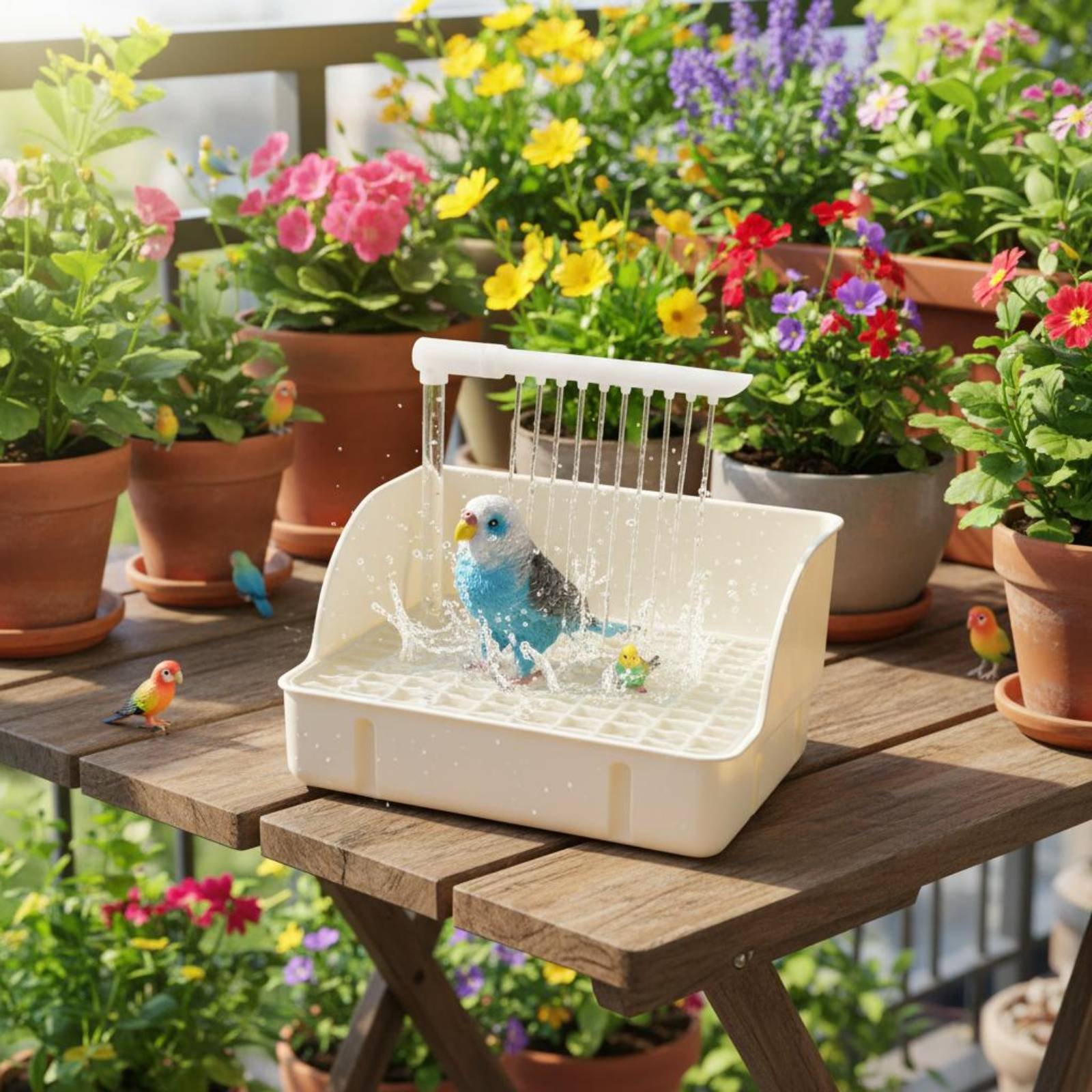 Pet Supplies In - Автоматический душ для птиц: легкочистящаяся электрическая